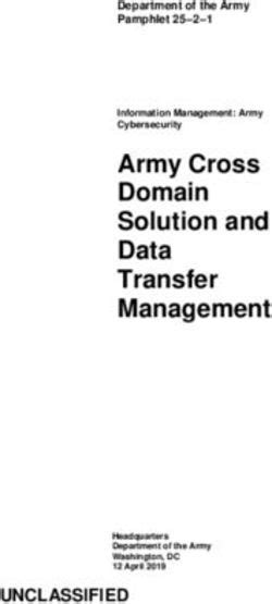 Army Cross Domain Solution and Data Transfer Management.